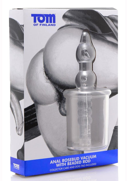 Tom of Finland Anal Rosebud Vacuum Kit with Beaded Rod