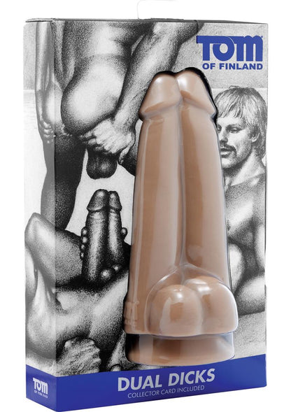 Tom of Finland Dual Dicks Dildo Lifelike Design With Collector Card