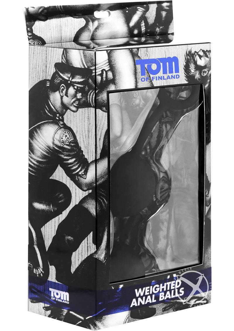 Tom of Finland Weighted Anal Balls Premium Clear Design