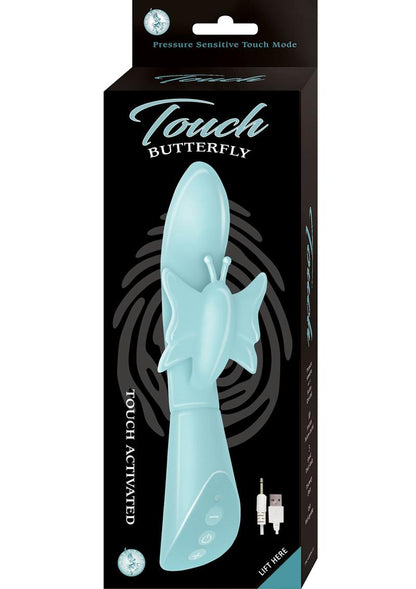 Touch Butterfly Pressure Sensitive Silicone Rabbit Vibrator