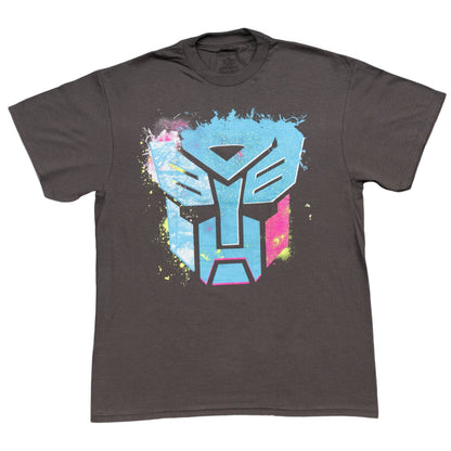 Transformers Autobots Splattered Paint Charcoal T-Shirt