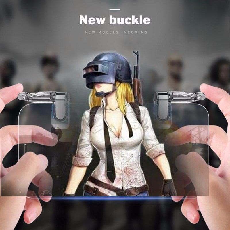 Transparent Simple Joystick Shooting Key Button Trigger Controller Gamepad Gaming Controller Compatible With Smartphones Mobile