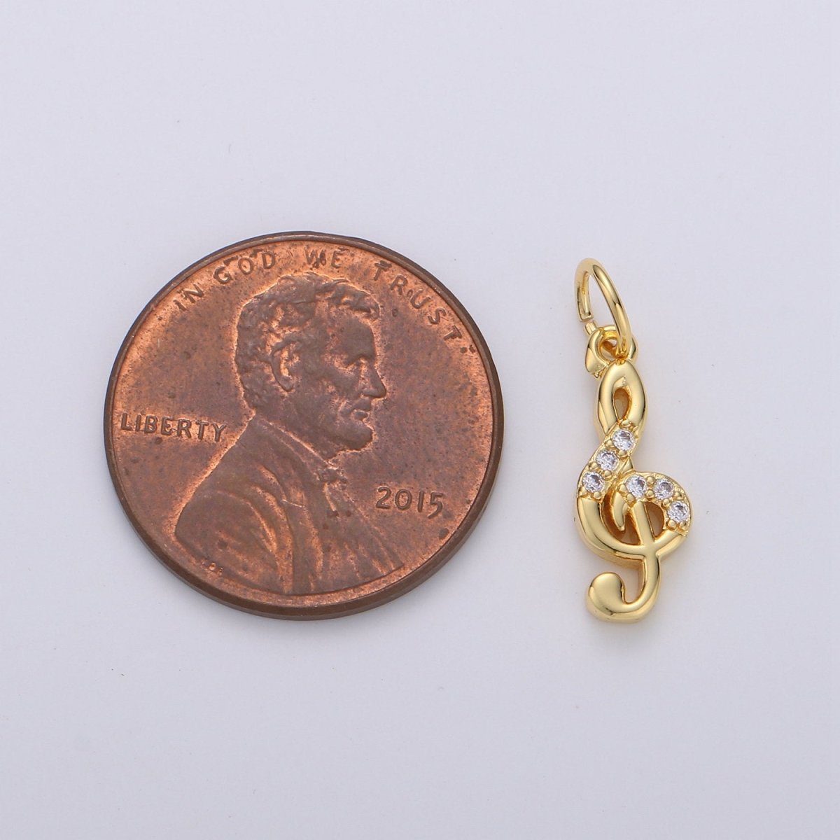 Treble Clef Charms Musical Note Charm Music Pendant Gold Filled Charm Musician Jewelry for Bracelet Necklace Earring Charm D-291  D-292