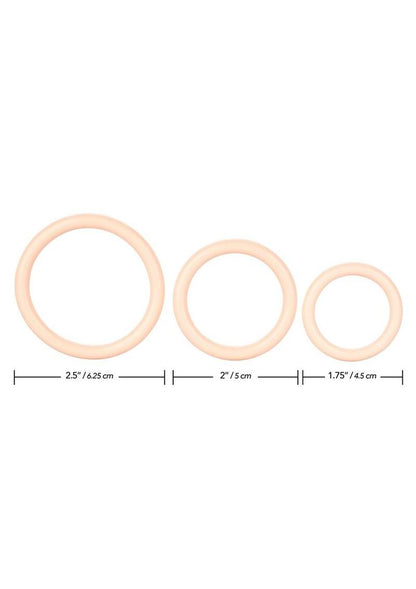 Tri Rings Multi Color Cock Ring Set
