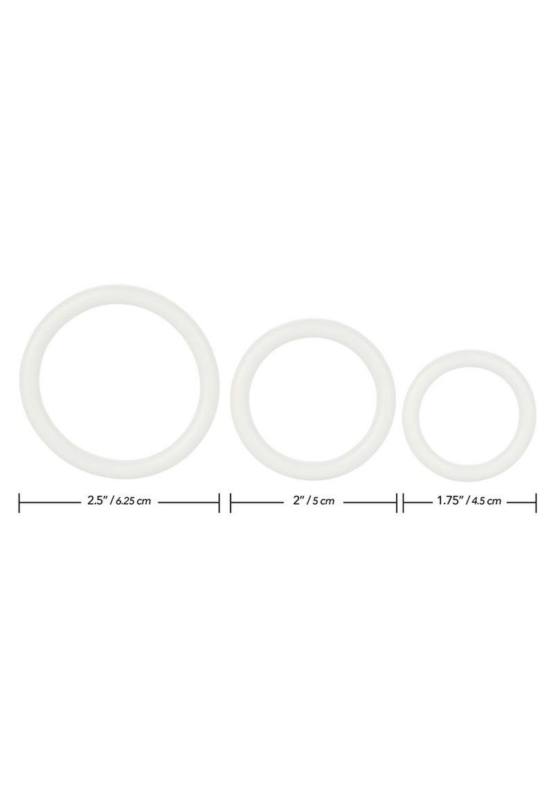 Tri Rings Multi Color Cock Ring Set