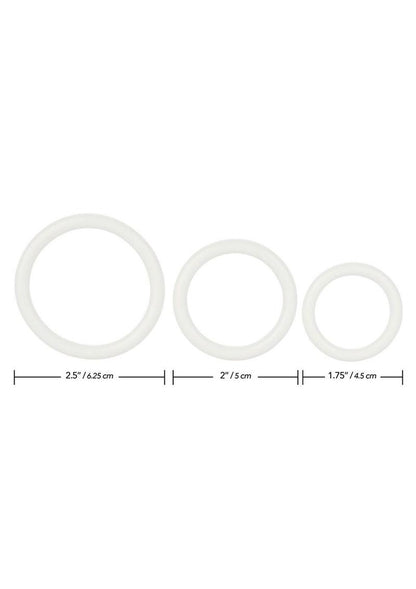 Tri Rings Multi Color Cock Ring Set