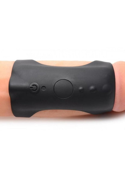 Trinity Vibes 28X G-Shaft Rechargeable Silicone Ring with Remote Control