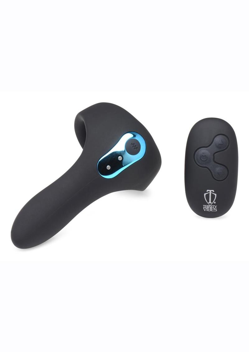 Trinity Vibes Rechargeable Power Cock Taint Ring with Remote Control