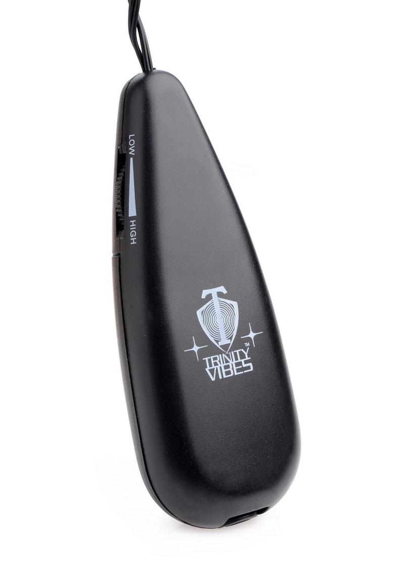Trinity Vibes Dual Vibrating Penis Sheath with Wired Remote Control
