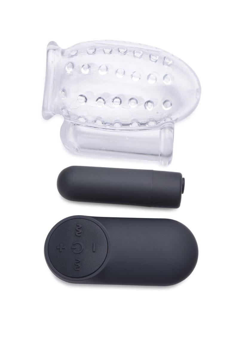 Trinity Vibes 28X Rechargeable Penis Head Teaser with Remote Control