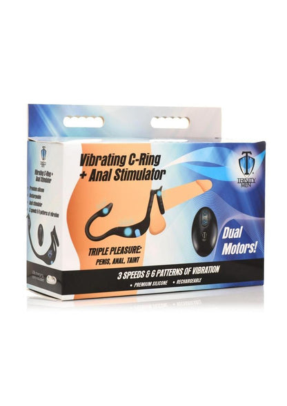 Trinity Men Vibrating C-Ring Anal Stimulator Rechargeable Silicone Toy