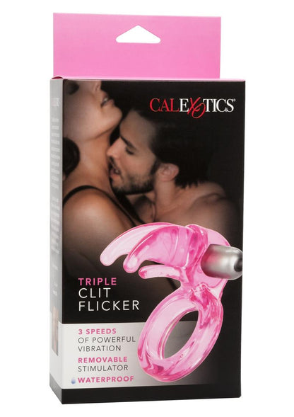 CalExotics Triple Clit Flicker Waterproof Cock Ring