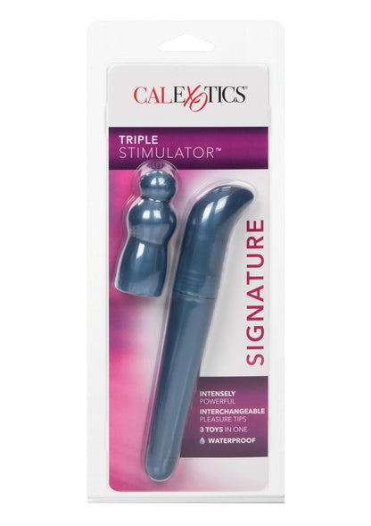 CalExotics Signature Triple Stimulator with Interchangeable Pleasure Tips