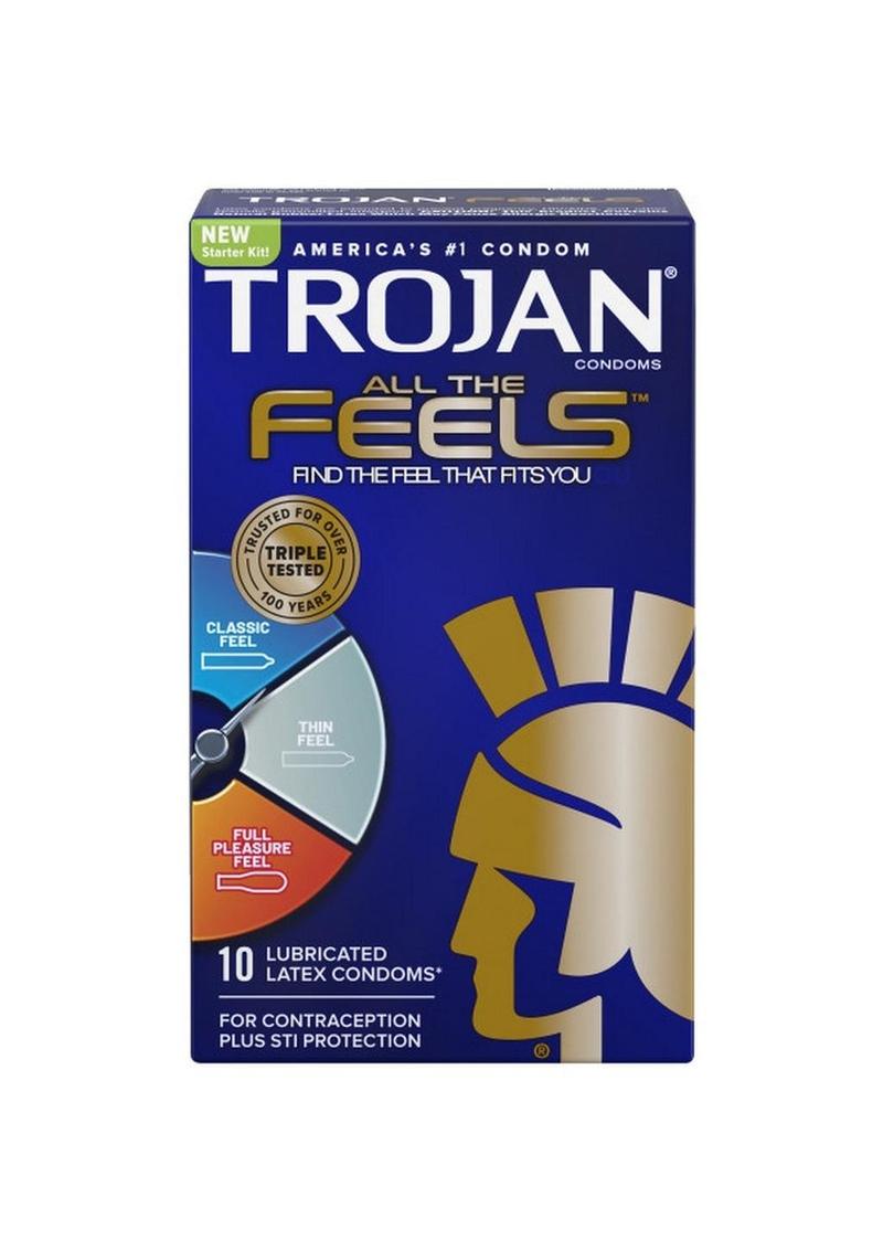Trojan All The Feels Latex Condoms Pack