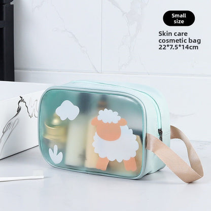 Cosmetics storage bag, wet and dry separation toilet bag, fitness transparent waterproof cosmetic bag, transparent makeup purse,Makeup bag with compartments,