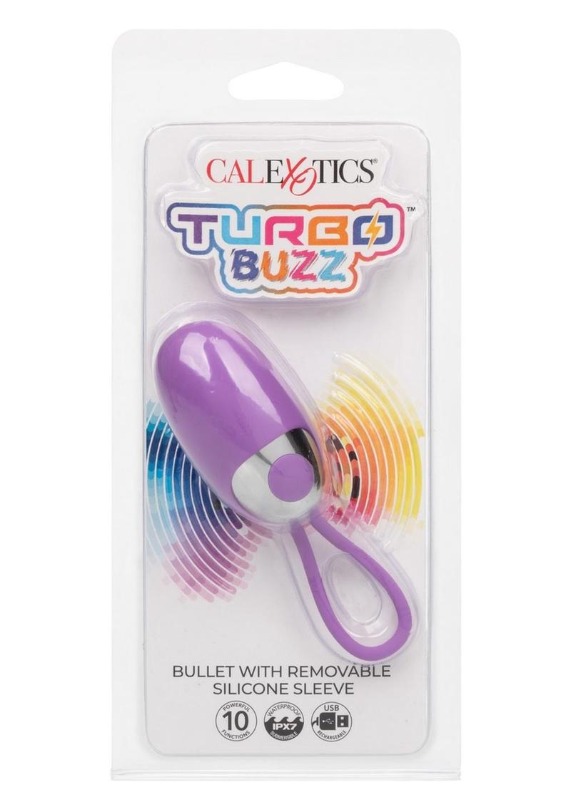 Turbo Buzz Rechargeable Bullet with Silicone Sleeve