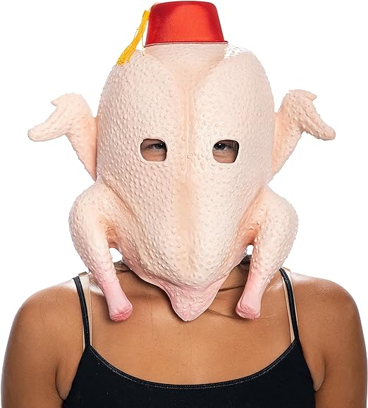 Turkey Head Mask and Glasses Set