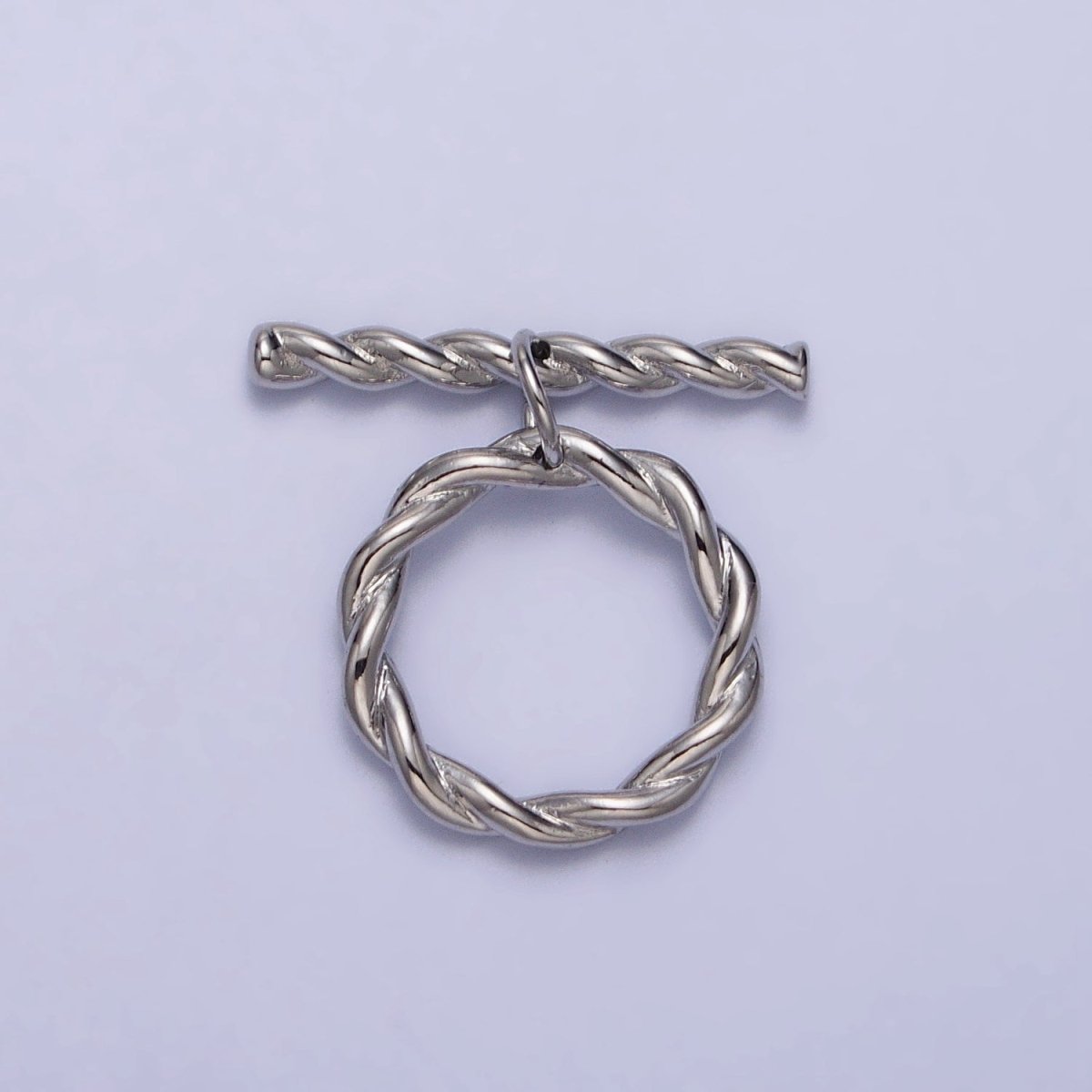 Twisted Rope Toggle Clasps Jewelry Closure Supply in Gold &amp; Silver | Z-055 Z-056