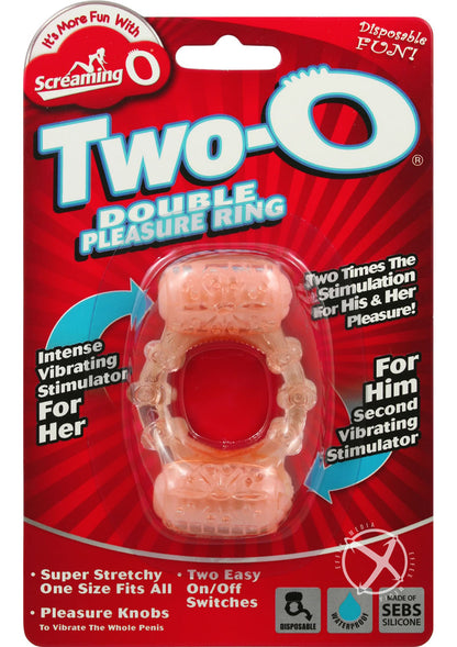 Screaming O Two-O Double Pleasure Rin With Intense Vibrating Stimulator