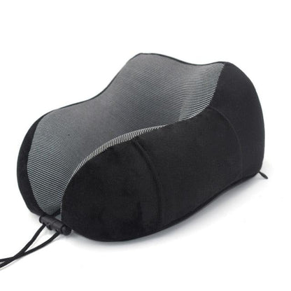 U-Shape Travel Pillow Pure Memory Foam Neck Pillow for Airplane Office Nap Cervical Pillows Flight Sleeping Head Neck Support Memory Cotton Neck Pillow Cervical Vertebra Travel Portable Noon Break Aircraft Neck Pillow For Traveling