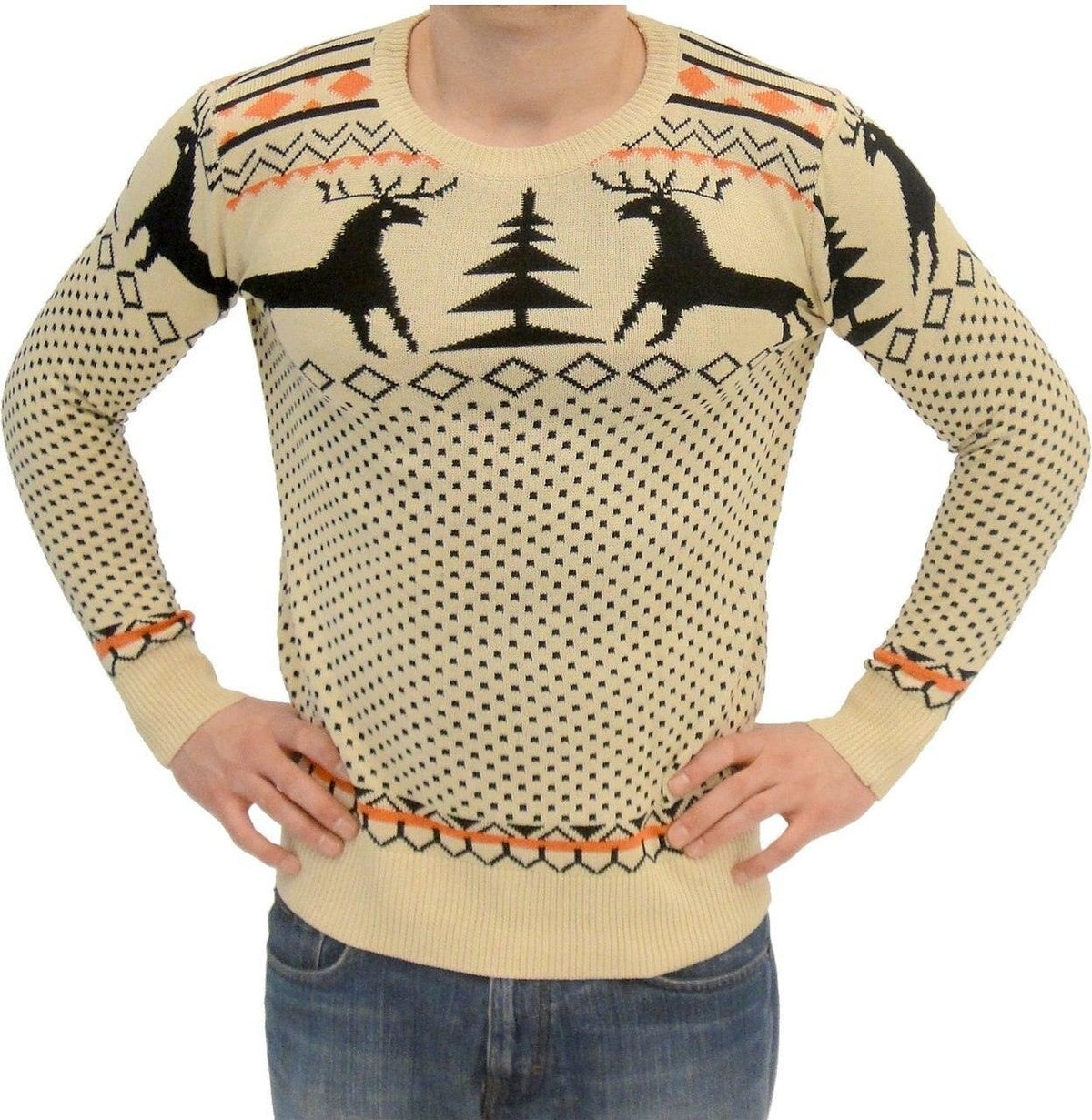 Ugly Christmas Sweater with Reindeer Sweatshirt