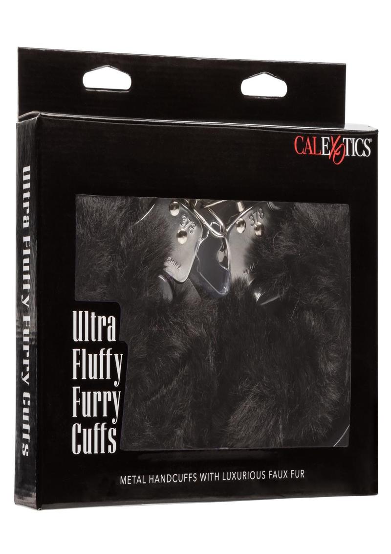 Ultra Fluffy Furry Cuffs Metal Handcuffs with Luxurious Faux Fur