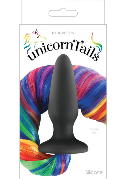 Unicorn Tails Silicone Anal Plug Available Rainbow