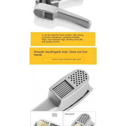 Unique Design Kitchen Household Manual Garlic Press Aluminum Alloy Garlic Maker Garlic Squeeze Garlic Press Kitchen Gadget