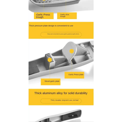 Unique Design Kitchen Household Manual Garlic Press Aluminum Alloy Garlic Maker Garlic Squeeze Garlic Press Kitchen Gadget