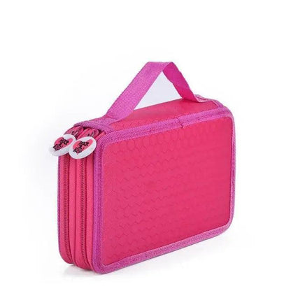 Unique Purple Cute Big 36/48/72 Holes Stationery Students Pencil Case High Quality Large Capacity Pencil Box