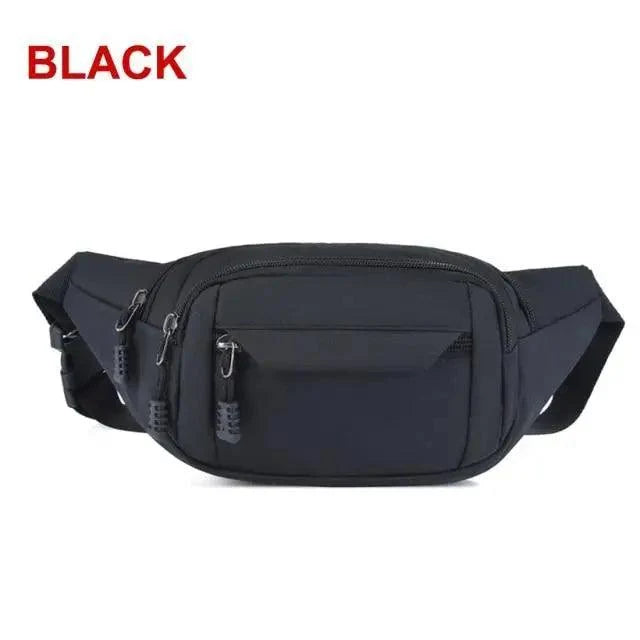 Unisex Casual Crossbody Women Waist Bag Retro Design Large Capacity Canvas Travel Adjustable Phone Bag Fanny Hip Bags Hands-Free Wallets Waist Pack