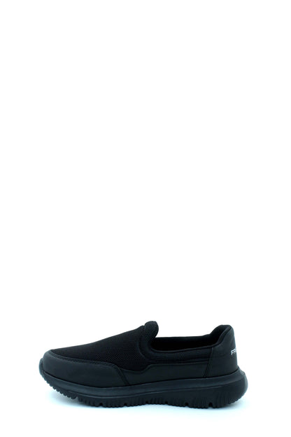 Black Chunky-Sole Slip-On Sneakers for Men | Wessi