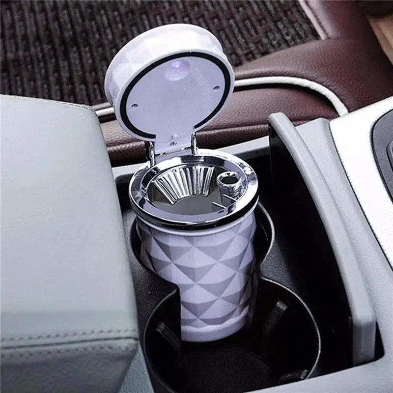 Universal LED Light Car Ashtray Cigarette Holder Car Accessories Portable Luxurious Design Ashtrays For Cars