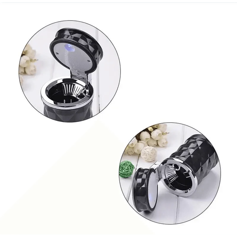 Universal LED Light Car Ashtray Cigarette Holder Car Accessories Portable Luxurious Design Ashtrays For Cars