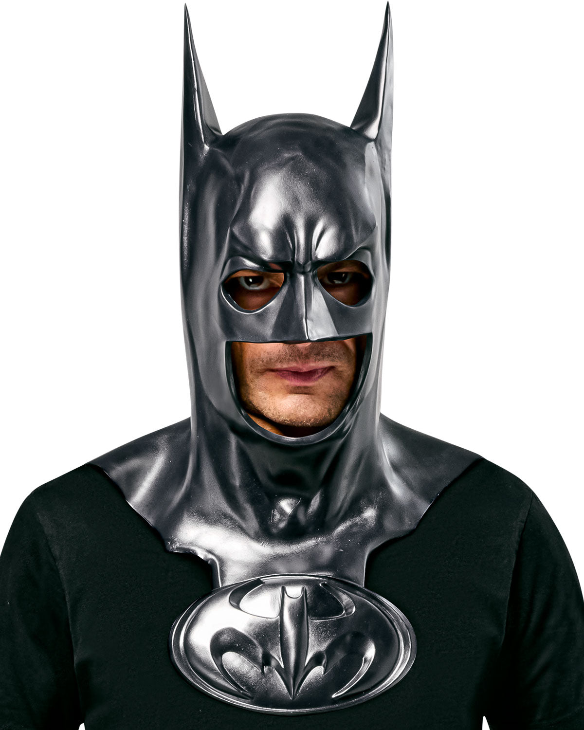 Batman &amp; Robin Movie Deluxe Over the Head Batman Mask with Cowl