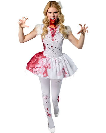 Abducted Abigail Bloody Tutu Dress Horror Ballerina Adult Costume