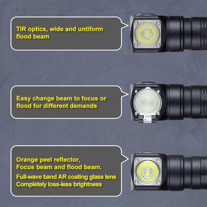USB Rechargeable Adjustable Flashlight LED Tactical Flashlights With CREE LED Waterproof High Lumens Flashlight For Home Camping Security Electric Cut Use