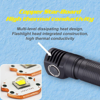 USB Rechargeable Adjustable Flashlight LED Tactical Flashlights With CREE LED Waterproof High Lumens Flashlight For Home Camping Security Electric Cut Use