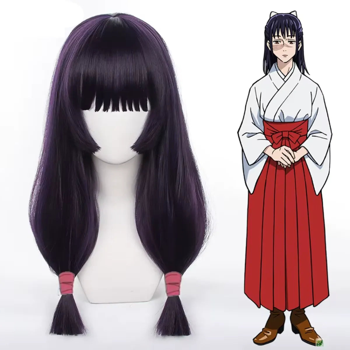 Utahime Iori Cosplay Costume – Jujutsu Kaisen Kimono with Wig Set