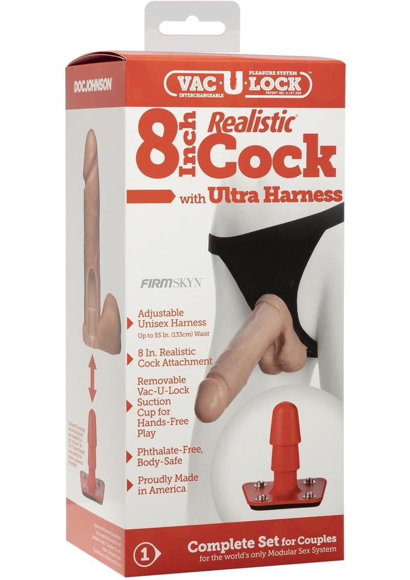 Vac-U-Lock FIRM SKYN Realistic Cock And Ultra Harness Kit