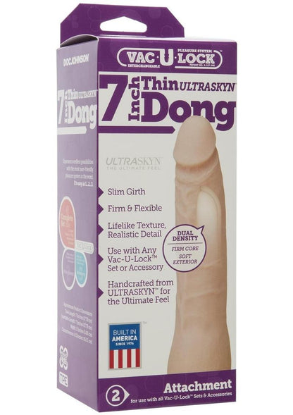 Vac-U-Lock UltraSKYN Thin Dong Dildo