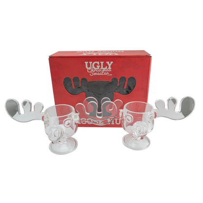 Vacation Movie Moose Mug Acrylic Christmas Clear Eggnog Mug