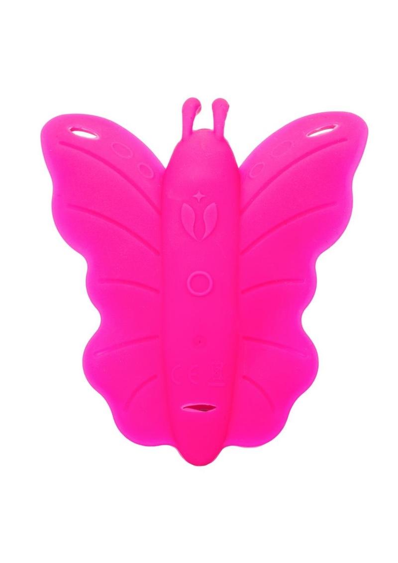 Venus Butterfly Silicone Strap-On with Remote 12 Functions