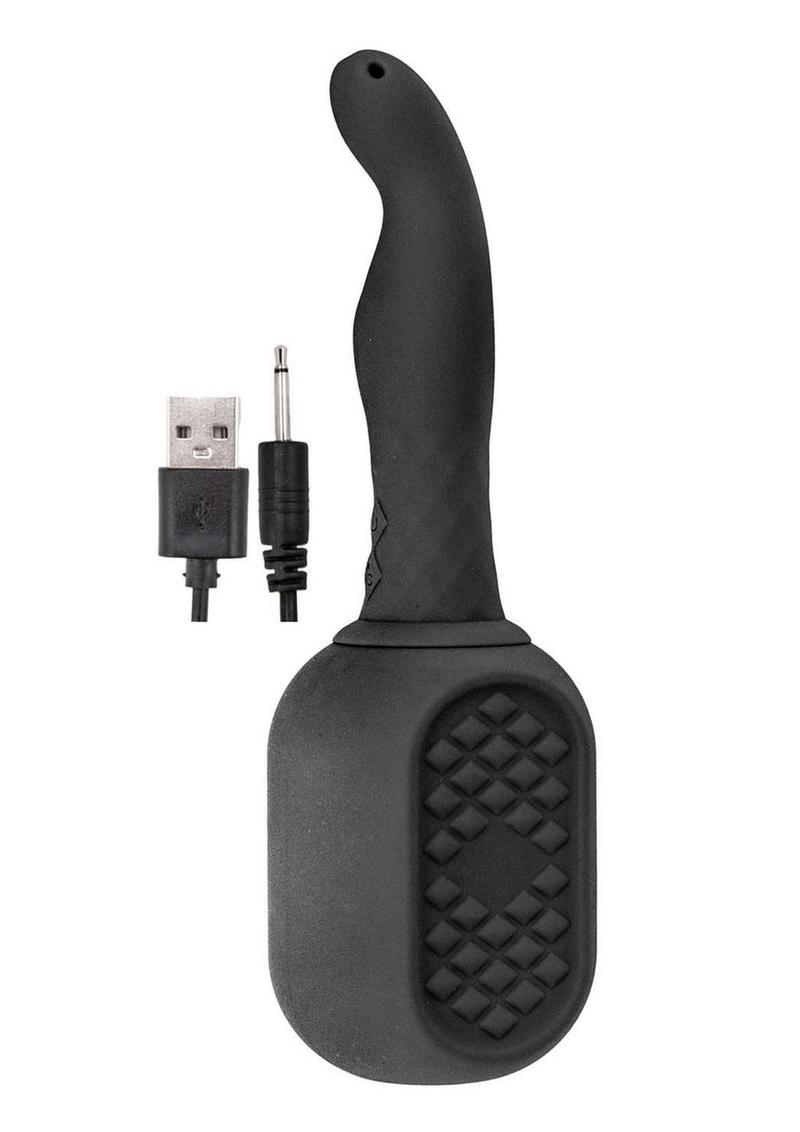 Vibrating Silicone Douche 10 Function Anal Douche