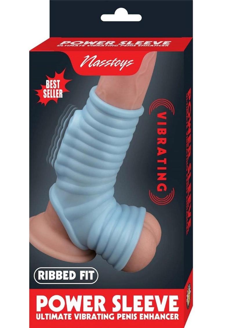 Vibrating Power Sleeve With Ribbed Penis Enhancerv