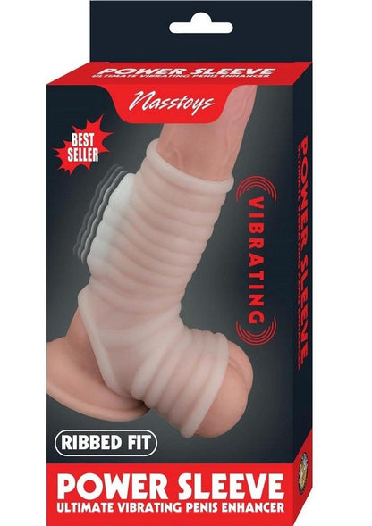 Vibrating Power Sleeve With Ribbed Penis Enhancerv