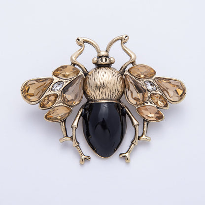 Vintage Gold 49mm x 38mm Insect Animal Pin Brooch | BH-030