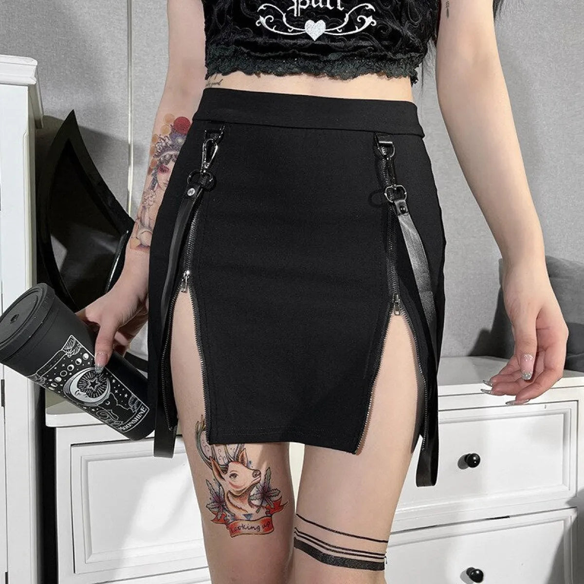 Vintage Kawaii Gothic Skirt