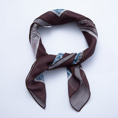 Vintage Square 56mm Soft Faux Silk Bandana Scarf Necklace | WA-1978