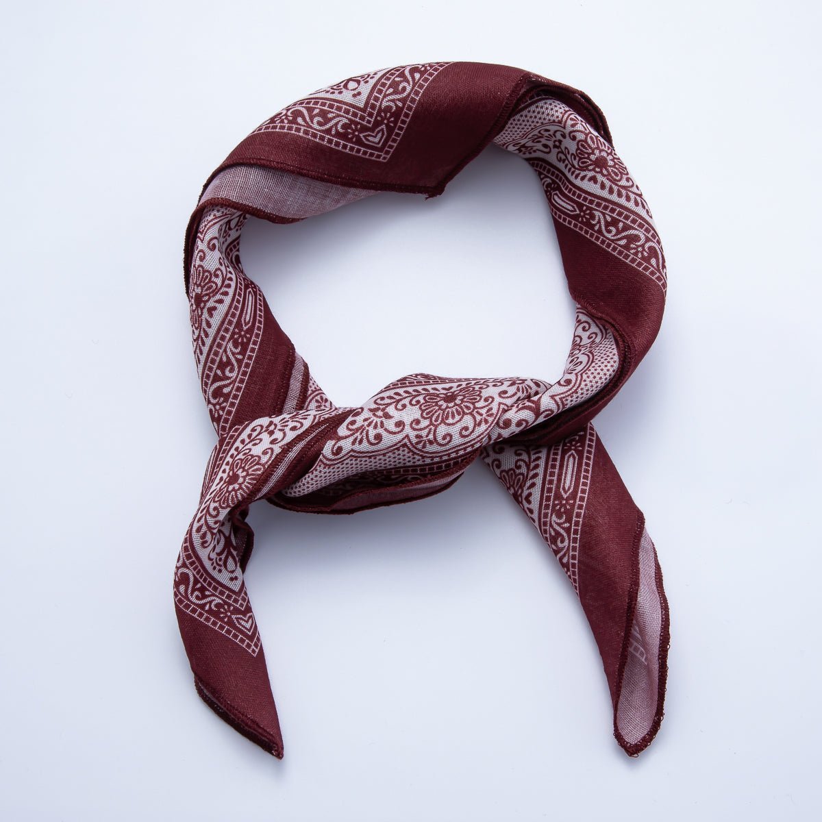 Vintage Square 56mm Soft Faux Silk Bandana Scarf Necklace | WA-1978